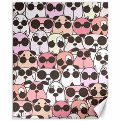 Cute-dog-seamless-pattern-background Canvas 16  X 20  by Simbadda