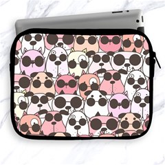 Cute-dog-seamless-pattern-background Apple Ipad 2/3/4 Zipper Cases by Simbadda