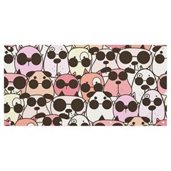 Cute-dog-seamless-pattern-background Banner And Sign 8  X 4  by Simbadda