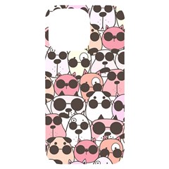 Cute-dog-seamless-pattern-background Iphone 14 Pro Max Black Uv Print Case