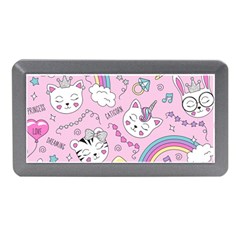 Beautiful-cute-animals-pattern-pink Memory Card Reader (mini) by Simbadda