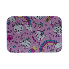 Beautiful-cute-animals-pattern-pink Open Lid Metal Box (silver)   by Simbadda