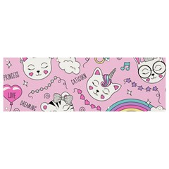 Beautiful-cute-animals-pattern-pink Banner And Sign 9  X 3  by Simbadda