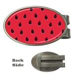 Seamless-watermelon-surface-texture Money Clips (Oval)  Front