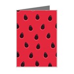 Seamless-watermelon-surface-texture Mini Greeting Card Left