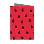 Seamless-watermelon-surface-texture Mini Greeting Card Right