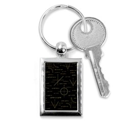 Abstract-math Pattern Key Chain (Rectangle)