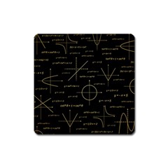 Abstract-math Pattern Square Magnet