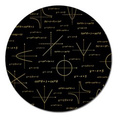 Abstract-math Pattern Magnet 5  (Round)