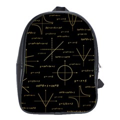 Abstract-math Pattern School Bag (Large)