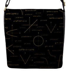 Abstract-math Pattern Flap Closure Messenger Bag (s) by Simbadda