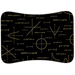 Abstract-math Pattern Velour Seat Head Rest Cushion