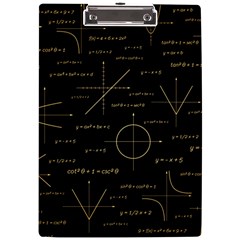 Abstract-math Pattern A4 Acrylic Clipboard