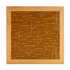 Abstract-math Pattern Wood Photo Frame Cube