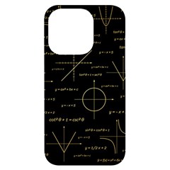 Abstract-math Pattern Iphone 14 Pro Black Uv Print Case