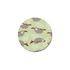 Sloths-pattern-design Golf Ball Marker (4 pack)