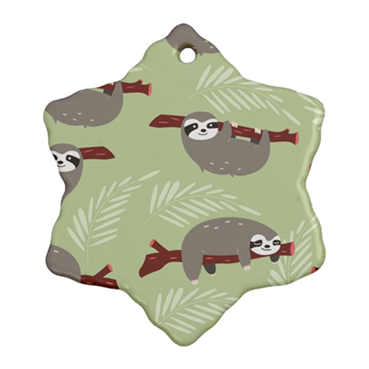 Sloths-pattern-design Ornament (Snowflake)