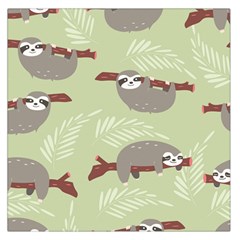 Sloths-pattern-design Square Satin Scarf (36  x 36 )