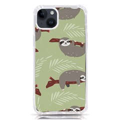 Sloths-pattern-design iPhone 14 Plus TPU UV Print Case