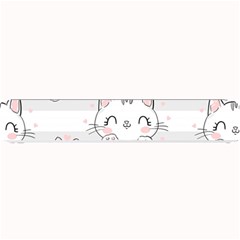 Cat-with-bow-pattern Small Bar Mat by Simbadda