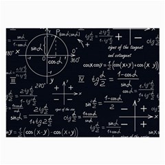 Mathematical-seamless-pattern-with-geometric-shapes-formulas Large Glasses Cloth by Simbadda