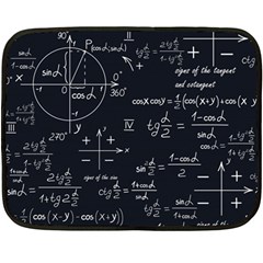 Mathematical-seamless-pattern-with-geometric-shapes-formulas Fleece Blanket (mini) by Simbadda