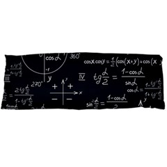 Mathematical-seamless-pattern-with-geometric-shapes-formulas Body Pillow Case Dakimakura (two Sides) by Simbadda