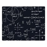 Mathematical-seamless-pattern-with-geometric-shapes-formulas Two Sides Premium Plush Fleece Blanket (Large) Blanket Back