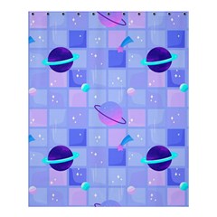 Seamless-pattern-pastel-galaxy-future Shower Curtain 60  X 72  (medium) 