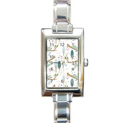 Pattern-sloth-woodland Rectangle Italian Charm Watch by Simbadda