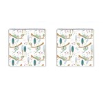 Pattern-sloth-woodland Cufflinks (Square) Front(Pair)