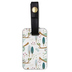 Pattern-sloth-woodland Luggage Tag (one Side) by Simbadda