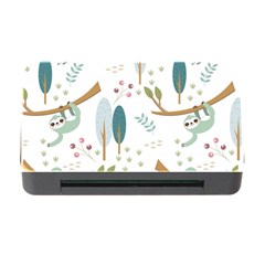 Pattern-sloth-woodland Memory Card Reader With Cf by Simbadda