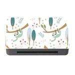 Pattern-sloth-woodland Memory Card Reader with CF Front