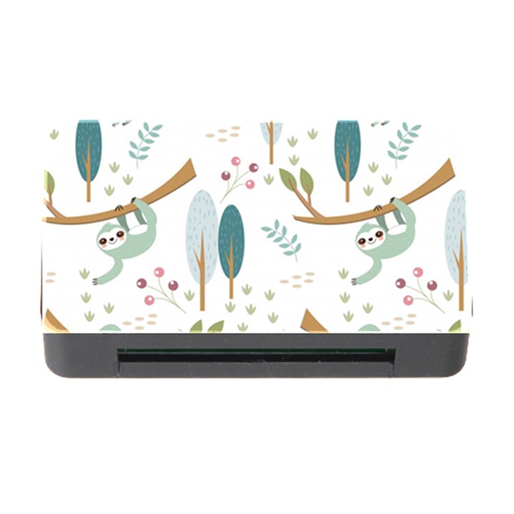 Pattern-sloth-woodland Memory Card Reader with CF