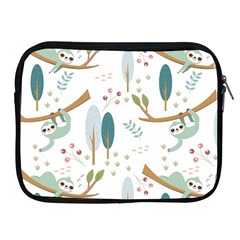 Pattern-sloth-woodland Apple Ipad 2/3/4 Zipper Cases by Simbadda