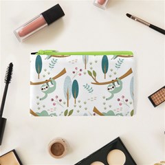 Pattern-sloth-woodland Cosmetic Bag (xs) by Simbadda