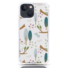 Pattern-sloth-woodland Iphone 13 Mini Tpu Uv Print Case by Simbadda