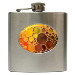 Abstract Oil Painting Hip Flask (6 Oz)