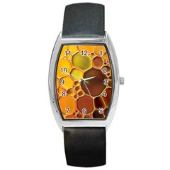 Abstract Oil Painting Barrel Style Metal Watch by Excel