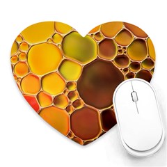 Abstract Oil Painting Heart Mousepad