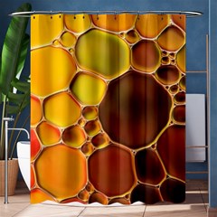 Abstract Oil Painting Shower Curtain 60  X 72  (medium)  by Excel