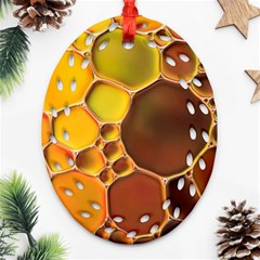 Abstract Oil Painting Ornament (oval Filigree)