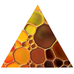 Abstract Oil Painting Wooden Puzzle Triangle by Excel