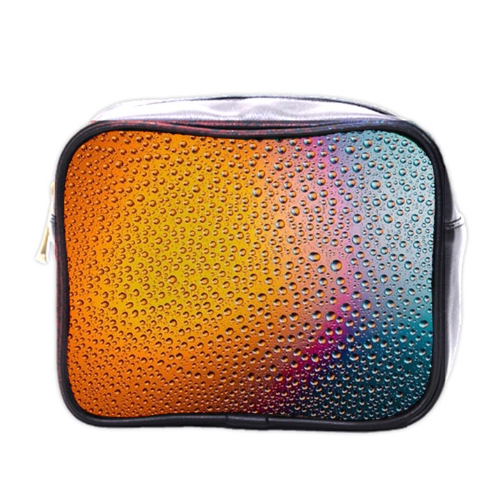 Rain Drop Abstract Design Mini Toiletries Bag (One Side)