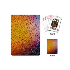 Rain Drop Abstract Design Playing Cards Single Design (mini) by Excel