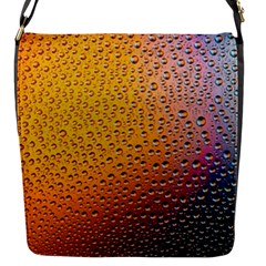 Rain Drop Abstract Design Flap Closure Messenger Bag (s)