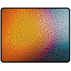 Rain Drop Abstract Design Two Sides Fleece Blanket (medium) by Excel