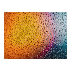 Rain Drop Abstract Design Two Sides Premium Plush Fleece Blanket (mini) by Excel