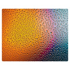 Rain Drop Abstract Design Two Sides Premium Plush Fleece Blanket (medium) by Excel